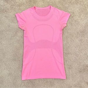 Lululemon Athletica Dark Prism Pink Short Sleeve SS Swiftly Tech Tee Shirt Top 6